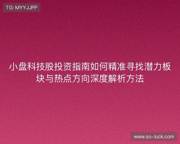 小盘科技股投资指南如何精准寻找潜力板块与热点方向深度解析方法 小盘科技股投资指南如何精准寻找潜力板块与热点方向深度解析方法